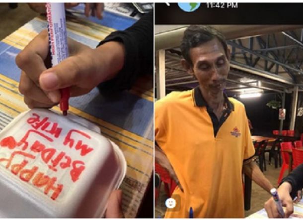 Haru! Bukan Kue Mahal, Pria Ini Beli Burger Kecil untuk Istri di Hari Ulang Tahunnya