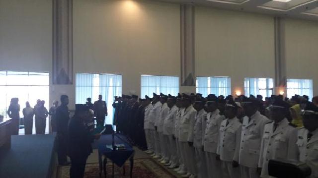 Pelantikan Pejabat Bengkalis, 8 Camat Habis Diganti Bupati