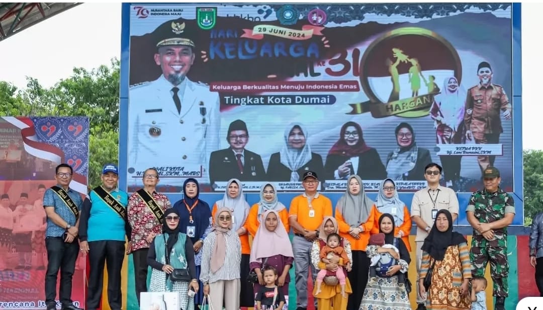 Peringatan Harganas ke-31 di Dumai, Manager ECSR PHR Dinobatkan sebagai Bapak Asuh Anak Stunting