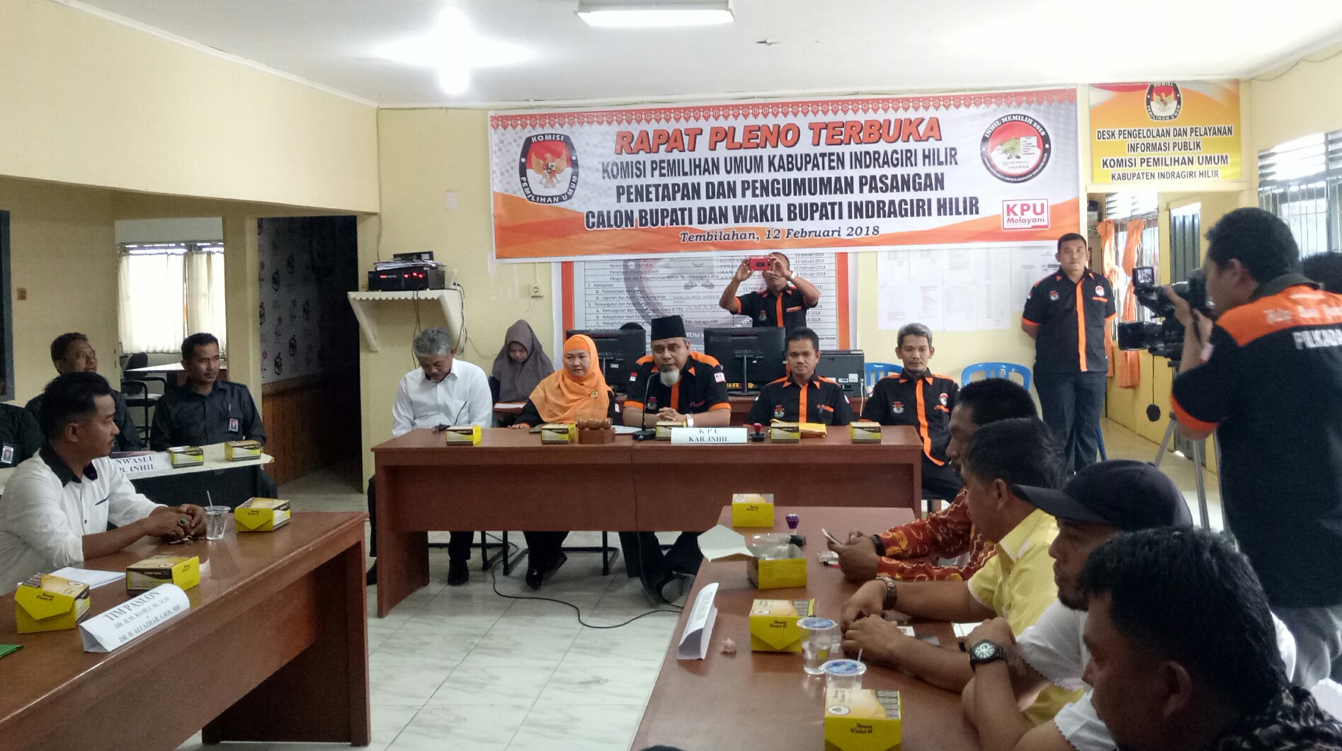 Lulus Verifikasi, KPU Inhil Tetapkan Tiga Calon Bupati dan Wakil Bupati