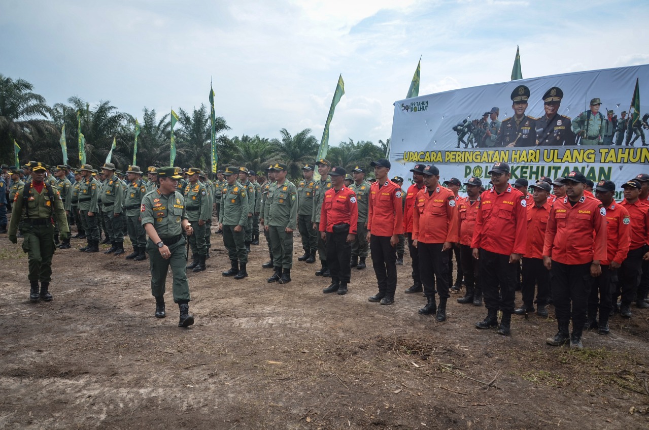 HUT ke-59 Polhut Diperingati di Kawasan TNTN, Tegaskan Sinergi Jaga Hutan