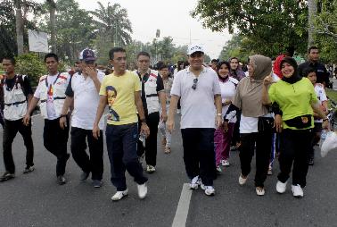 JE Gelar Olahraga dan Sarapan Pagi dengan Masyarakat