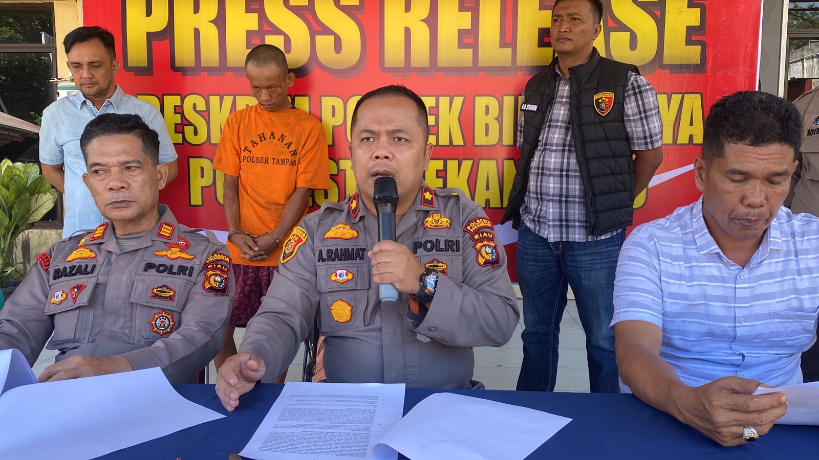 Polsek Binawidya Tangkap Spesialis Curanmor 20 TKP di Pekanbaru