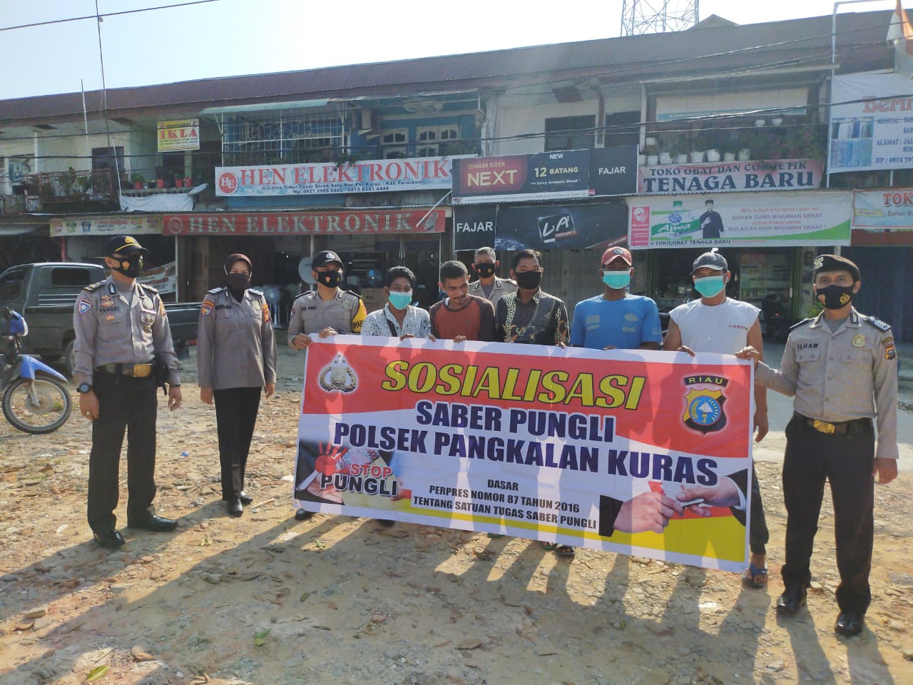 Polsek Pangkalan Kuras Terus Ingatkan Anggota SPSI Tentang Saber Pungli