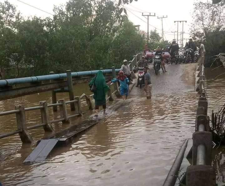Terkait Jembatan Sungai Piring,  Dinas PUTR Inhil Sudah Koordinasi Dengan Provinsi
