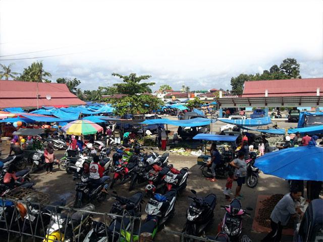 Pedagang Pasar Lumpur Kuansing Sepakat Tak Mau Pindah