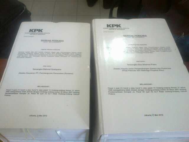 Berkas Dua Tersangka Dugaan Suap PON Riau Sudah di PN Tipikor Pekanbaru