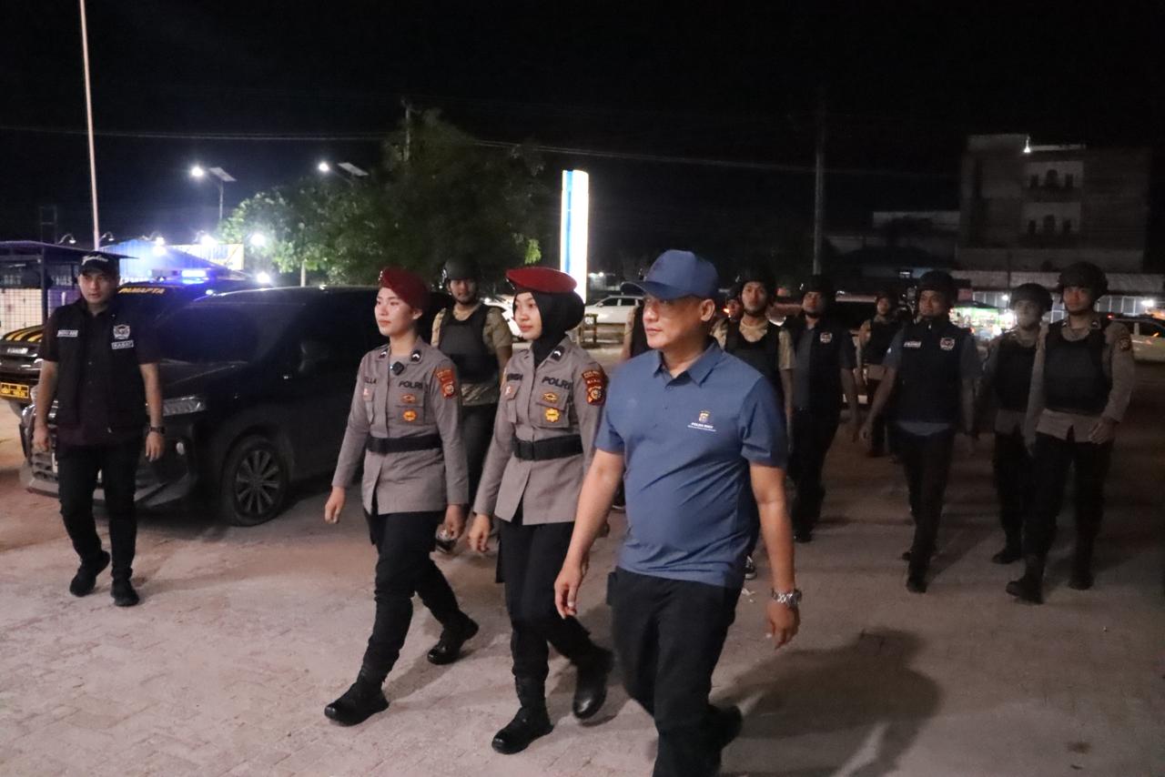 Polisi Humanis, AKBP Isa Pimpin Patroli Tim RAGA Polres Rohil