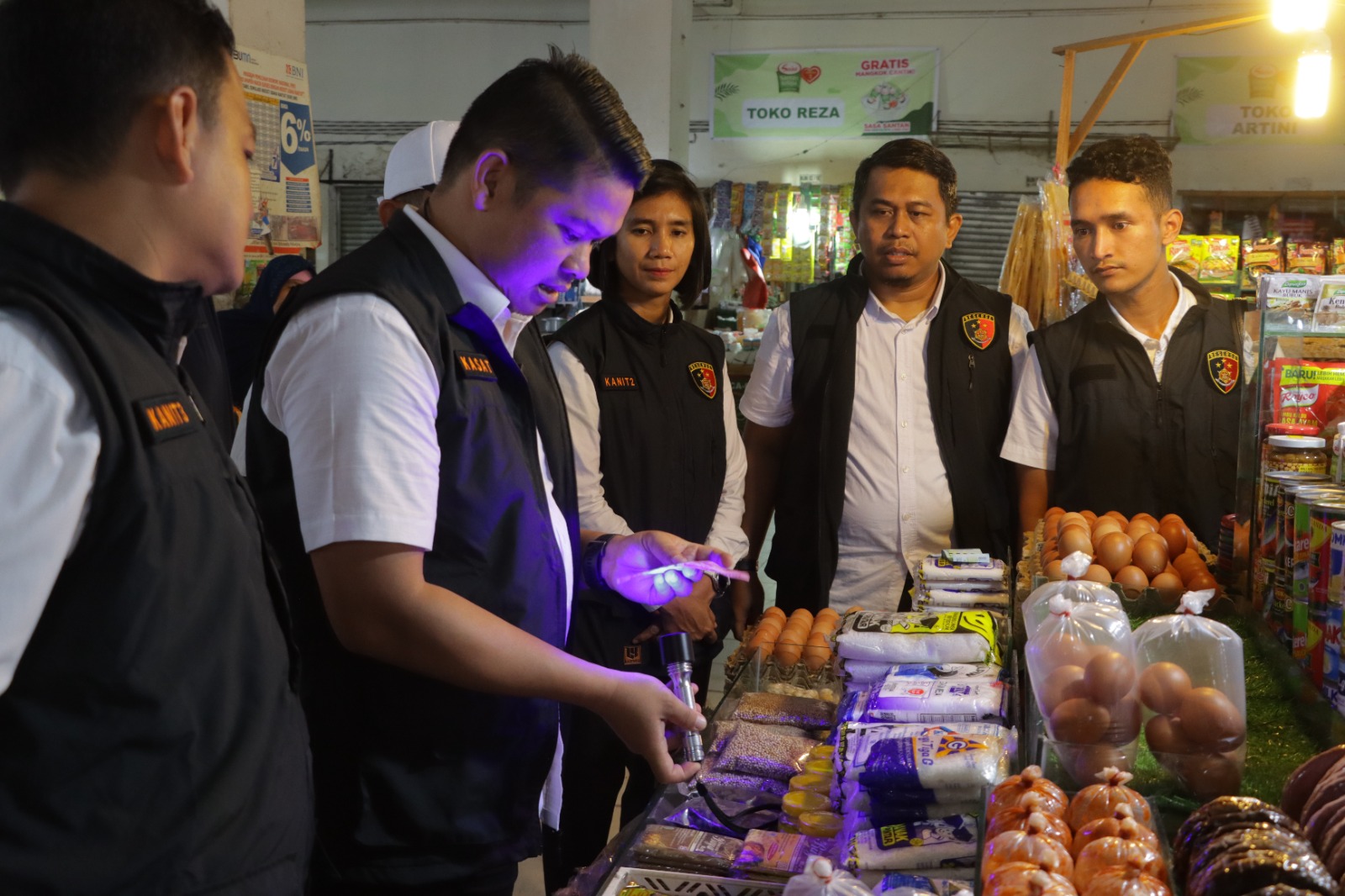 Jelang Pemilu, Satreskrim Polres Inhu Pantau Harga Pangan dan Peredaran Upal