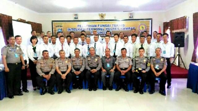 Polres Kampar Gelar Pelatihan Fungsi Teknis Intelijen
