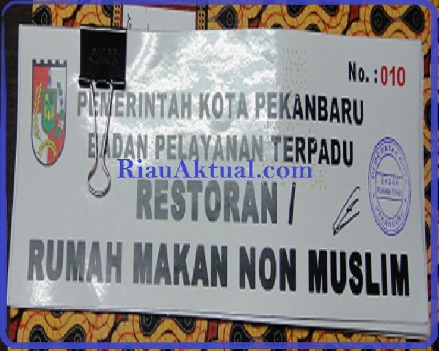 Firdaus Tegaskan Stiker Restoran Non Muslim Hanya Berlaku Ramadhan Saja