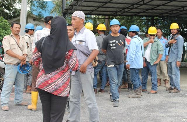 PT PBS Dilaporkan Pekerja ke Disnakertrans Dumai