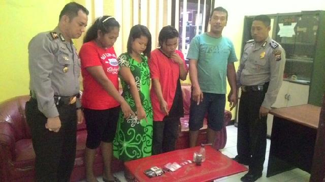 Tiga wanita komplotan Narkoba di Kampar ditangkap Polsek tabung
