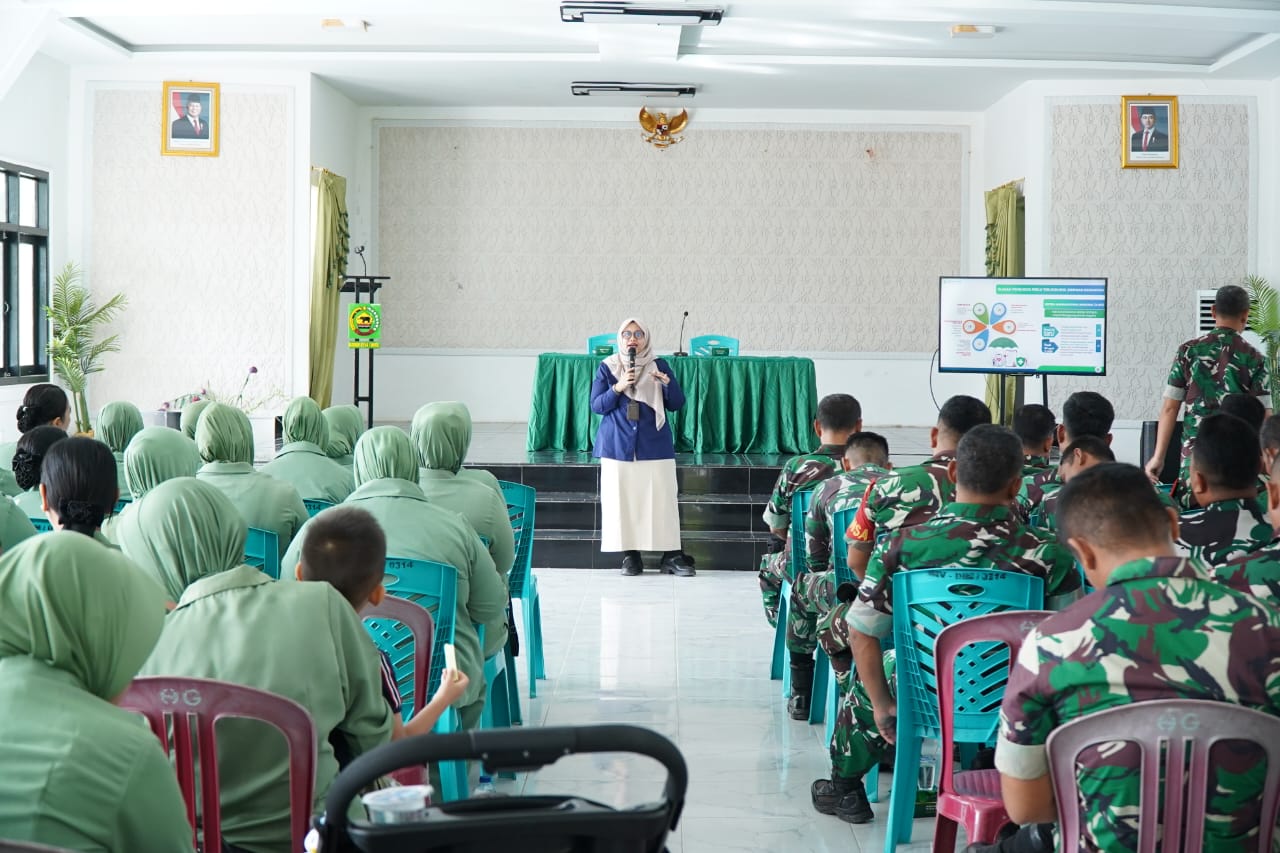 Kodim 0314/Inhil Sosialisasikan BPJS Kesehatan ke Prajurit dan Keluarga