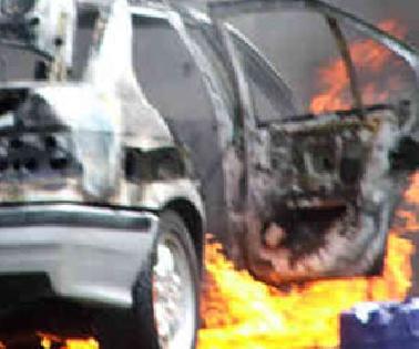 Mobil Ketua KNPI Pekanbaru Dibakar OTK