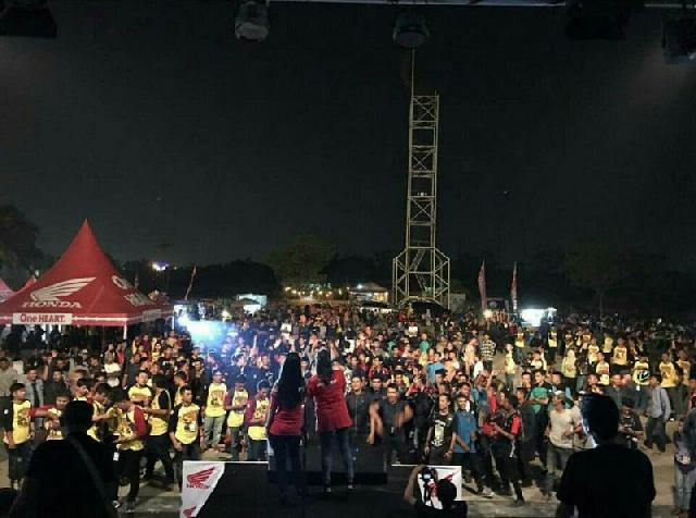 Ribuan Bikers Serta Tamu Undangan Meriahkan Jambore CBR Sumatera di Pekanbaru