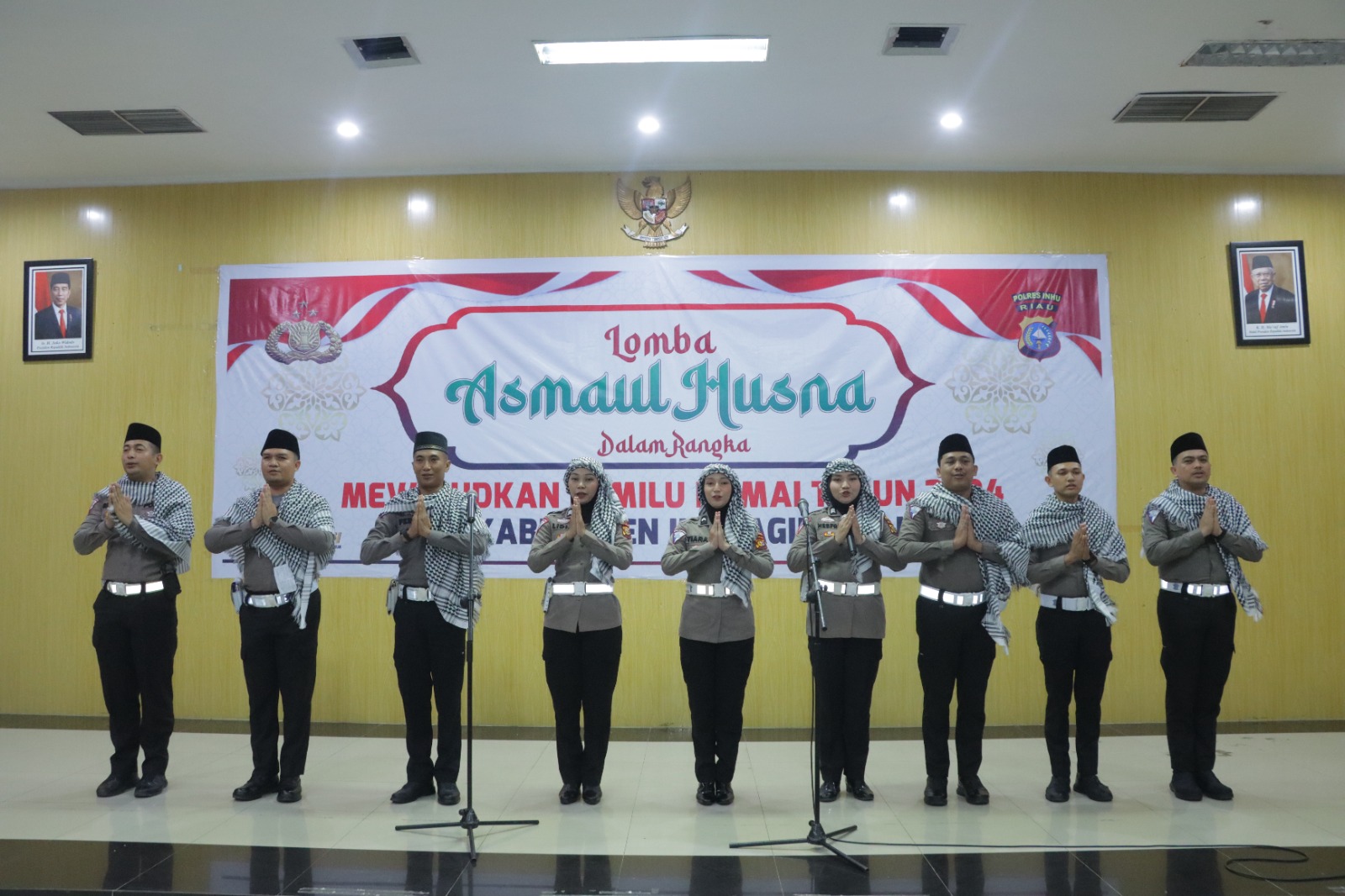 Lomba Asmaul Husna Polres Inhu, Perkuat Mental dan Imtaq Personel Pemilu 2024