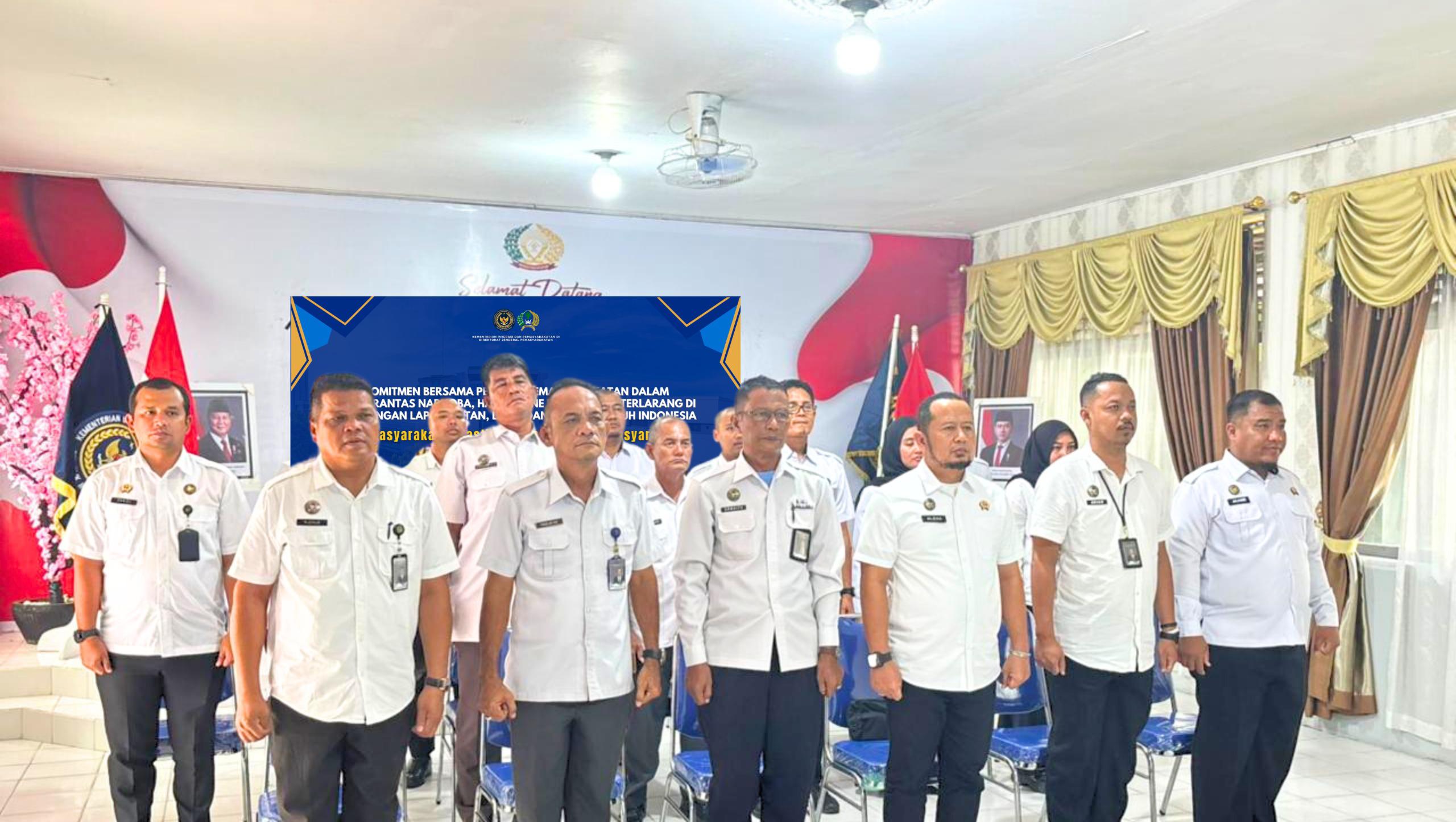 Lapas Bangkinang Teken Komitmen Bersama Berantas Barang Terlarang