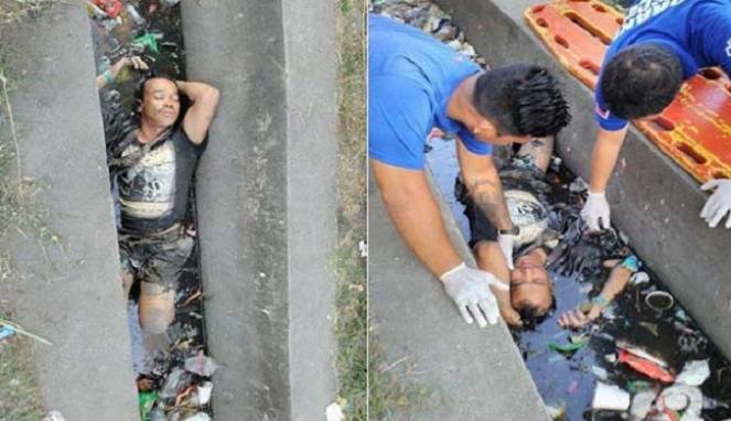Dikira Mati, Pria yang Tidur di Selokan Ini Ternyata....