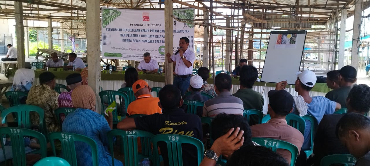 Petani Swadaya Antusias Ikuti Penyuluhan dan Pelatihan Teknis Budidaya Kelapa Sawit PT Aneka Inti Persada