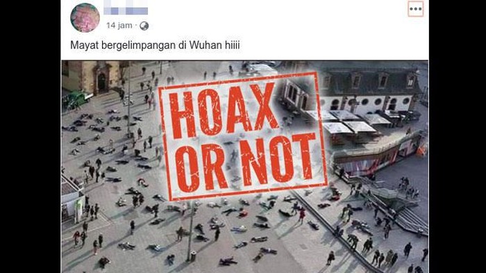 Foto Hoax 'Mayat Bergelimpangan' Disebut Korban Virus Corona yang Diazab