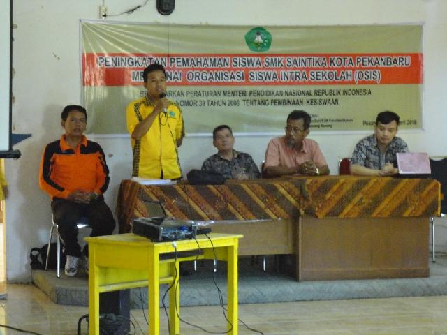 Tingkatkan Pemahaman Siswa Saintika Pekanbaru Mengenai OSIS