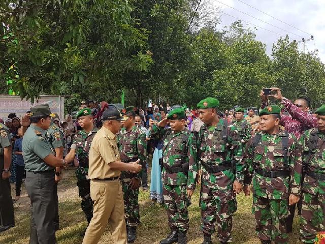 Jadi Inspektur, Gubri Buka TMMD di Rohul