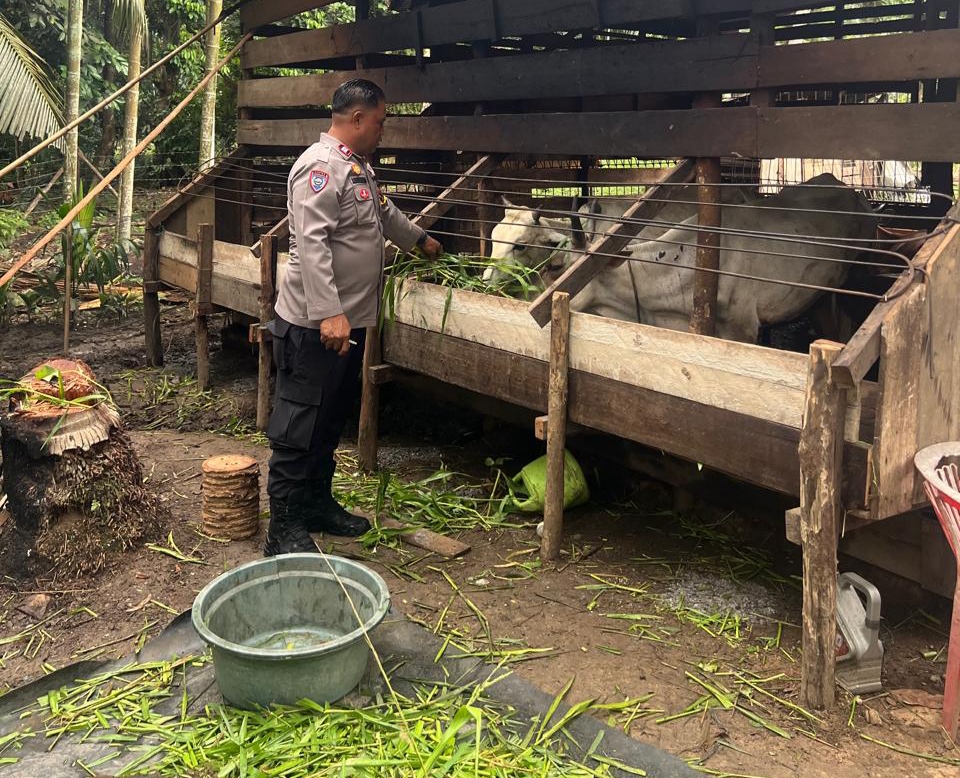 Polsek Bangko Gelar Pembinaan Ketahanan Pangan ke Masyarakat