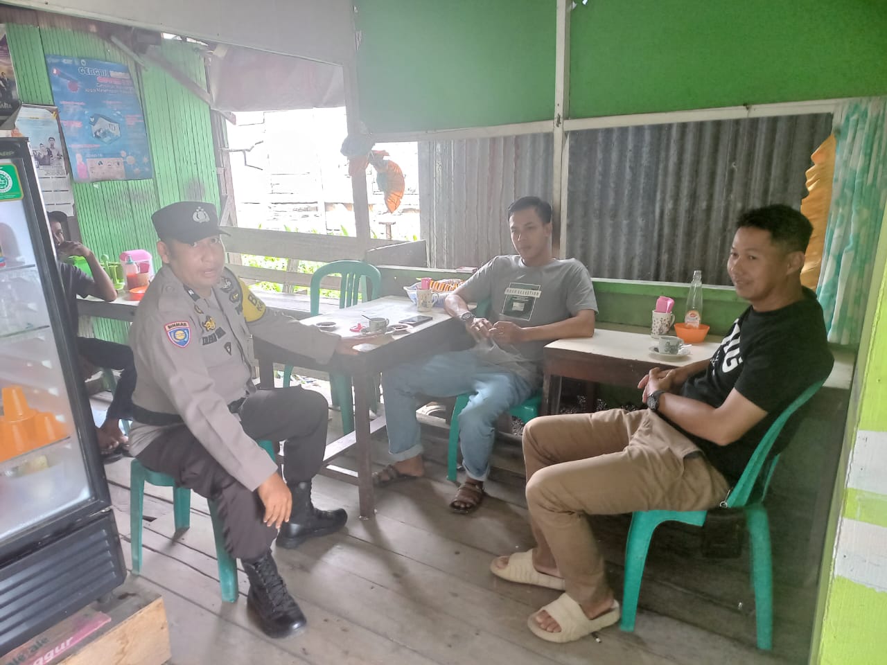 Polsek Batang Tuaka Edukasi Masyarakat Pemilu Damai 2024