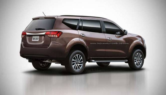 Rekaan Wujud Belakang Penantang Fortuner dari Nissan