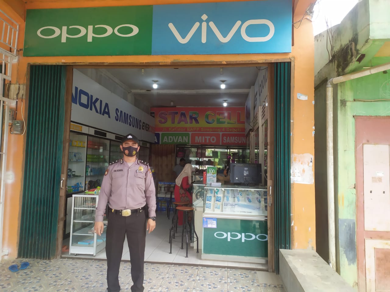 Polisi Gelar Patroli Susuri Sejumlah Lokasi di Kecamatan Langgam  