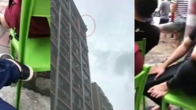 Ada yang Ingin Bunuh Diri, Warga Sibuk Cari Bangku Menontonnya