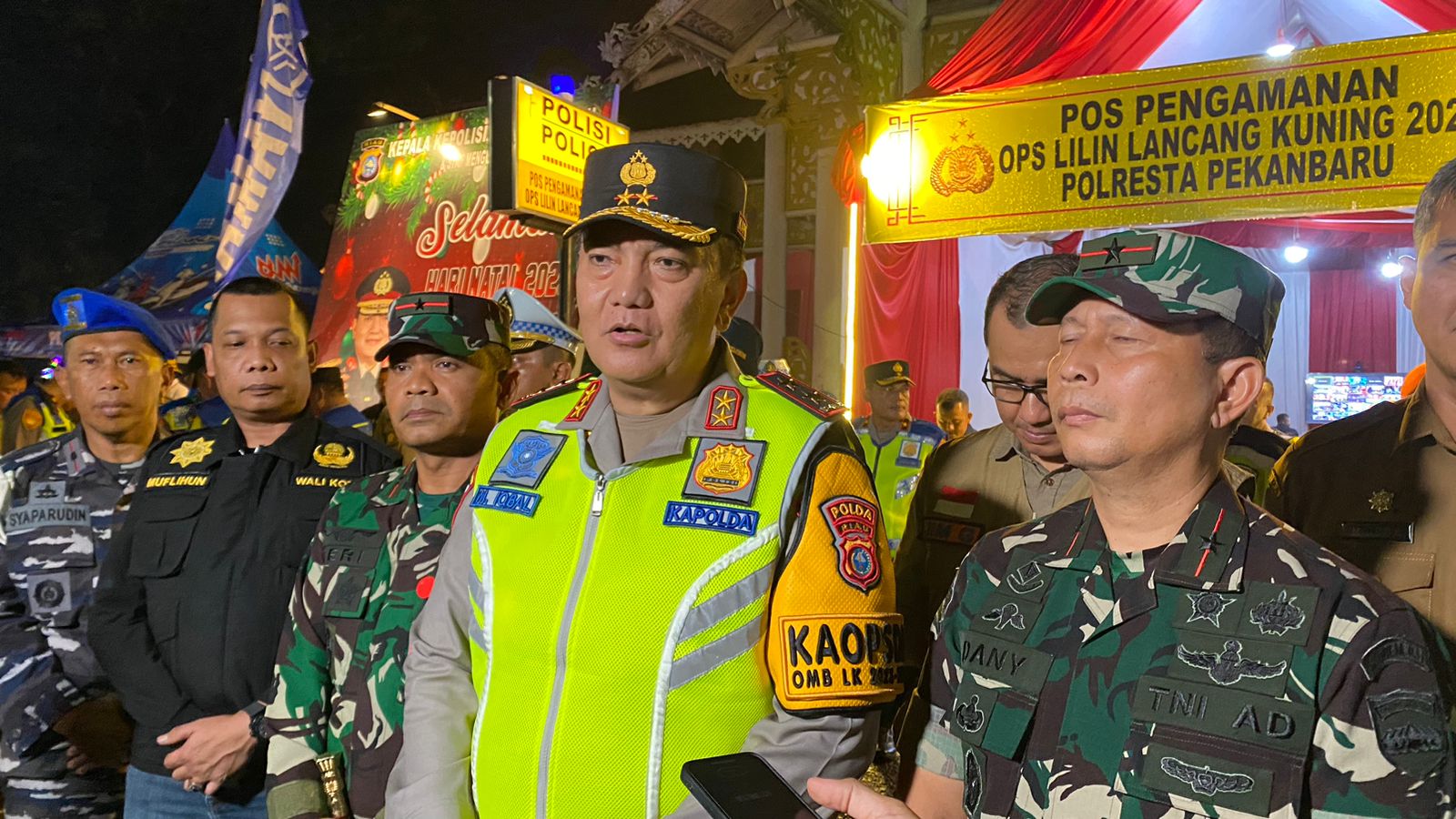 Pengamanan Malam Tahun Baru 2024 Ribuan Personil Siaga di Riau