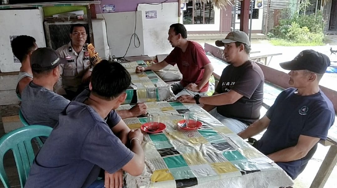 Polsek Batang Tuaka Cooling System Pemilu Damai di Desa Tasik Raya