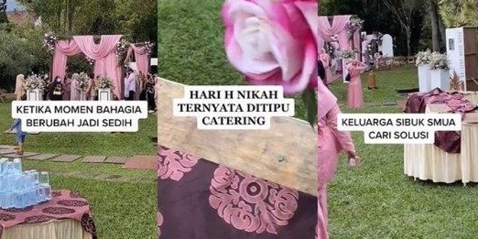 Pilu! Hari H Pernikahan, Katering Tak Datang Keluarga Kelabakan Cari Solusi