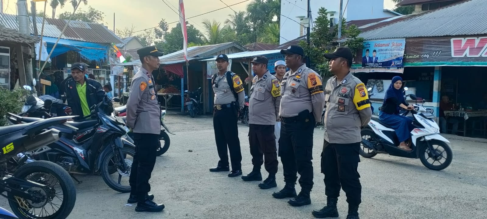 Jelang Pemilu, Kapolsek Batang Tuaka Gencar Sosialisasi Pemilu Damai 2024