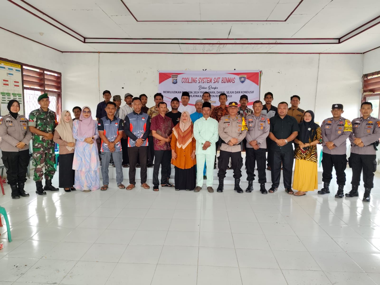 Polres Rokan Hulu Sosialisasikan Program Cooling System untuk Pilkada 2024 di Desa Pasir Agung