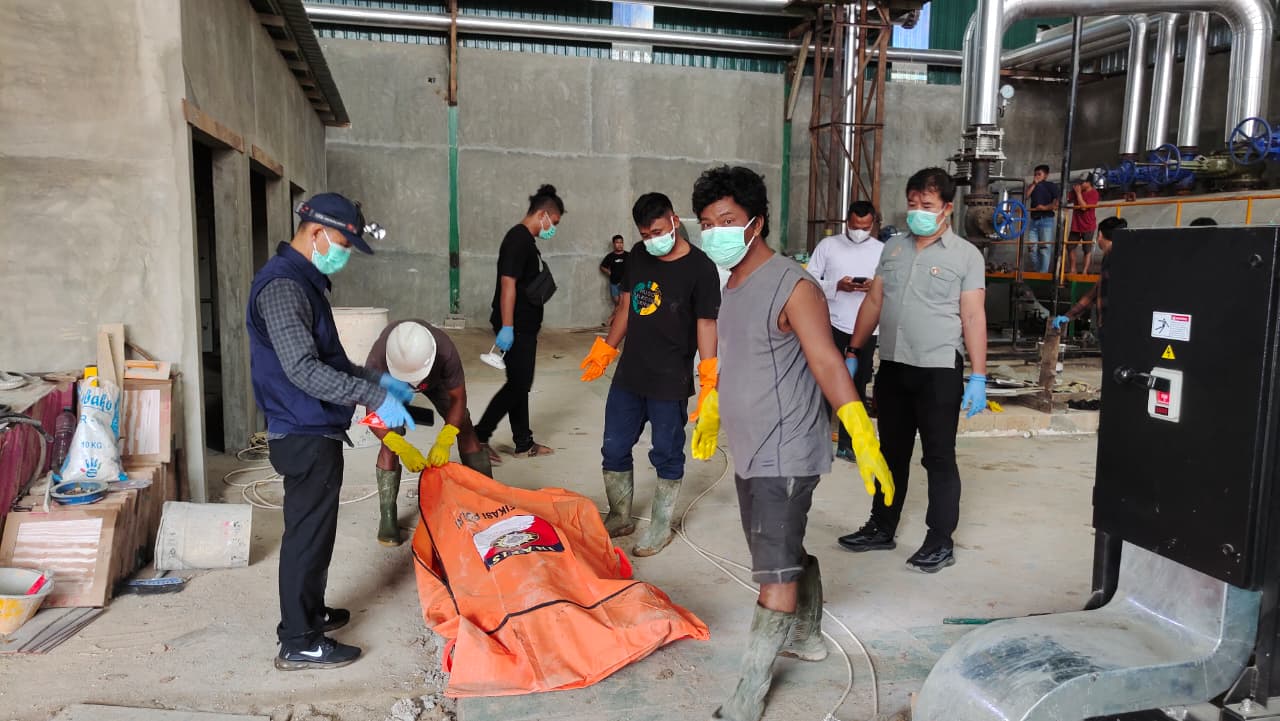 Warga Kuansing Dihebohkan Penemuan Mayat di Ruang Genset PT Karya Indopalma Makmur