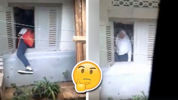 Video Pria SMA Temui Siswi di Kamar Masuk dari Jendela, Netter Penasaran Saat Cewek Nutup Jendela!
