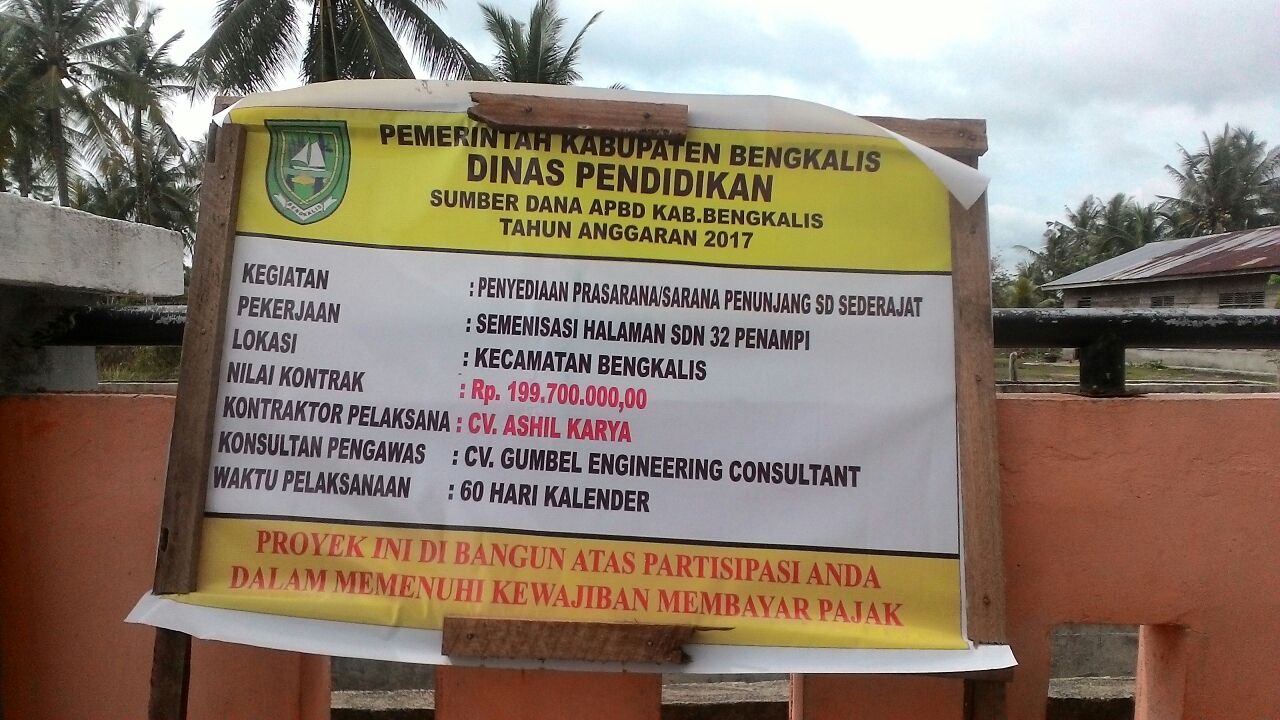 Aneh, Pembangunan SD Negeri 32 Penampi Diduga Tidak Sesuai Bestek
