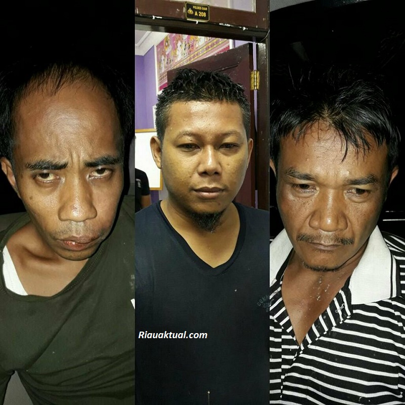 Rasain ! Sedang Pesta Sabu, Lurah dan CS Dispar Siak Digerebek Polisi