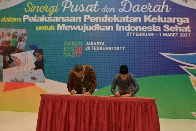 Wako Dumai Teken MoU WKDS Bersama Kemenkes RI