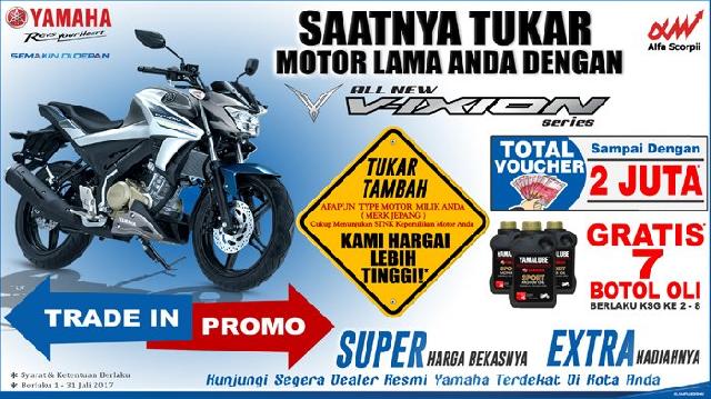 Promo Trade In Yamaha All New Vixion, Harga Motor Dihargai Lebih Tinggi