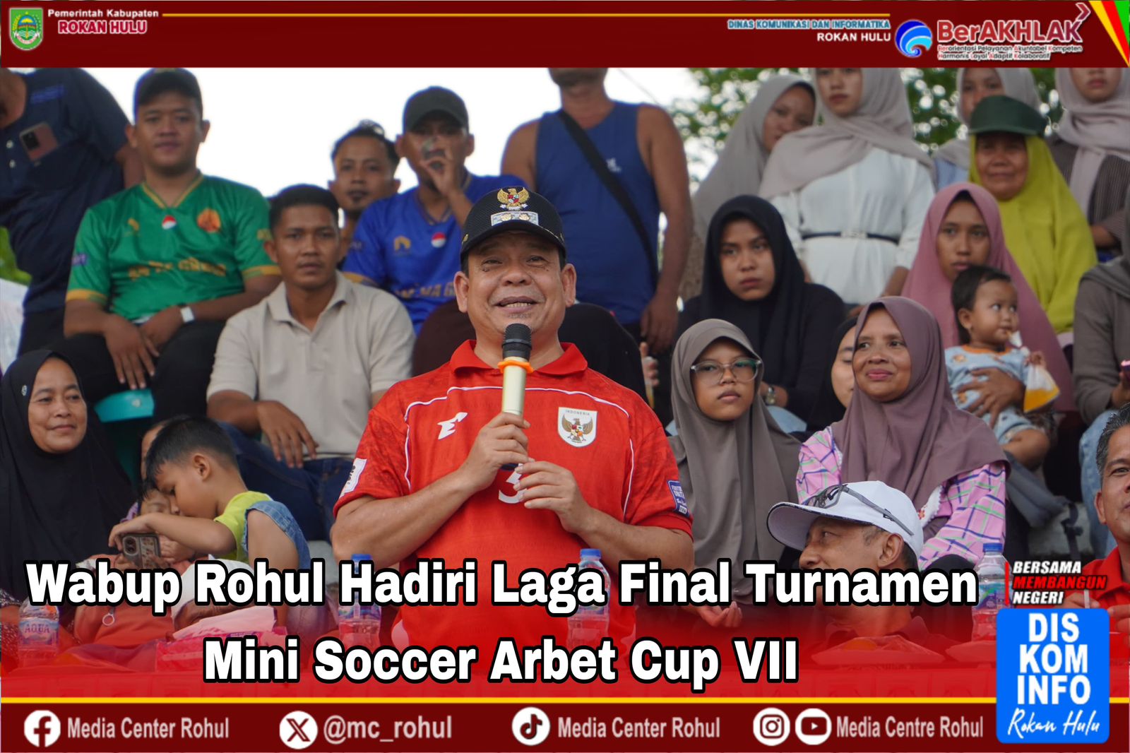 Sri Indriani FC Juara Turnamen Mini Soccer Arbet Cup VII, Wabup Syafaruddin Poti Tutup Gelaran di Rambah Hilir