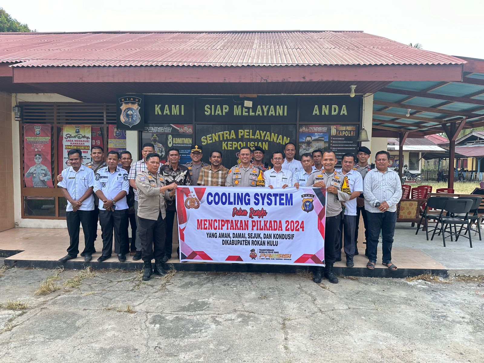 Kapolres Rohul Laksanakan Cooling System untuk Antisipasi Karhutla dan Ciptakan Pilkada Damai