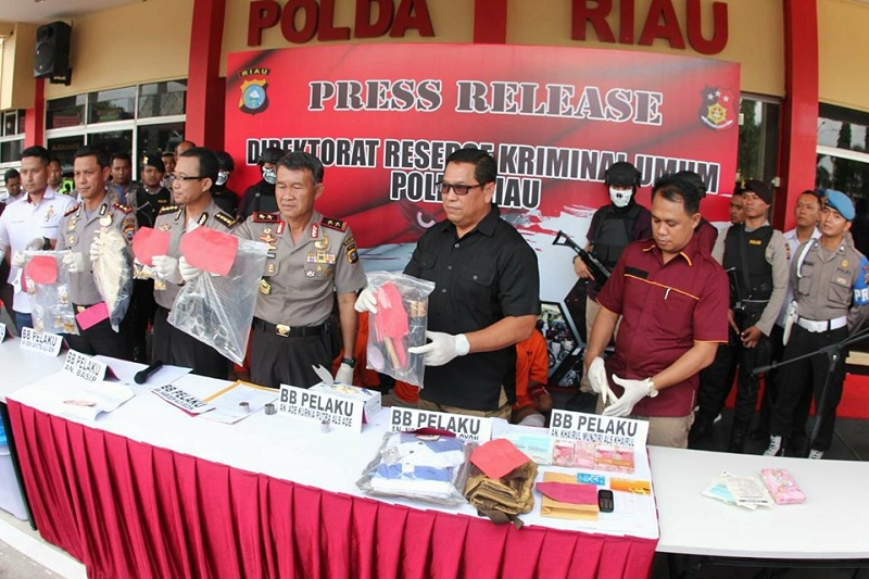 Door, Tiga Rampok Ganas di Riau Ditangkap Polisi