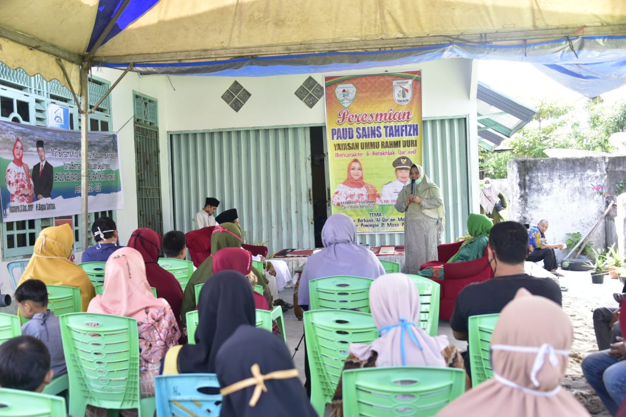 Resmikan Paud Sains Tahfizh Ummu Rahmi Duri, Kasmarni Ajak Bergandeng Tangan Majukan Rumah Tahfizh