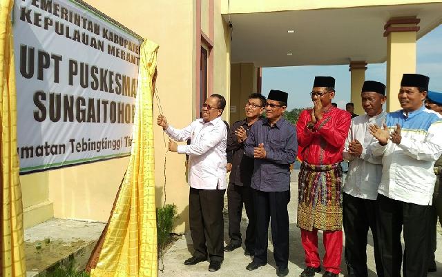 Bukti Komitmen, Bupati Irwan Resmikan Pemakaian Puskesmas Tebing Tinggi Timur Sekaligus Halal Bi Hal