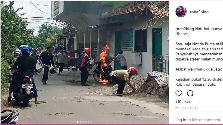 Honda: Motor Bisa Saja Terbakar kalau Jarang Diservis