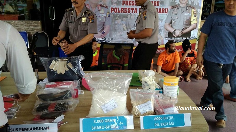 Siang ini Polresta Pekanbaru Akan Ekspos Kasus-kasus Besar yang Terungkap Dalam Dua Pekan